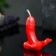 Figure candle "Favorite with wings" red 7.5cm