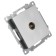 Television socket 1-seater, 75 Ohms, Stekker series Katrin, GLS00-7108-03, silver