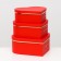 A set of boxes 3 in 1 "heart" red, 28.5 x 26 x 11 - 23.5 x 21 x 8.5 cm