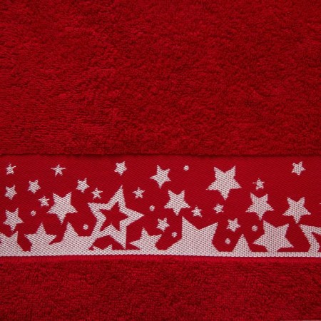 Trick Lovelife towel "Stars", 30x60 cm, red color-1