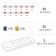 Game wooden set "Learning to count" 22.5 × 7 × 2.8 cm