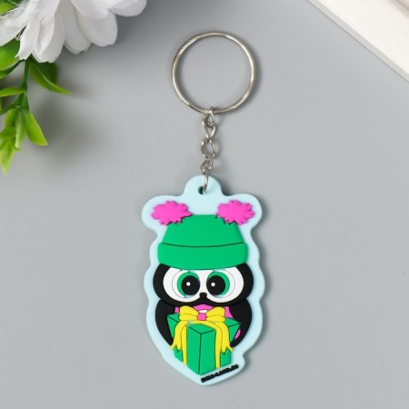 Trick rubber "Oblushka in a hat with ears, with a gift" 6x3.5 cm