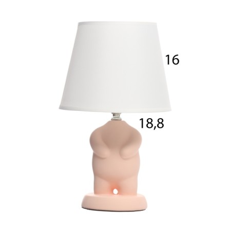 HELP LAM "Puzan" 1x40W E14 pink 19.5x19.5x34cm-7