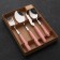 A set of four cutlery “Let every day be bright”, 20 x 14 cm