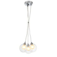 Suspension lamp ST LUCE. SL431.113.03. Dualita. 3x5 watts, g9, 25x25 cm, chromium color