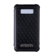 External battery 20,000 mAh, 10 W, with a folding solar panel, black