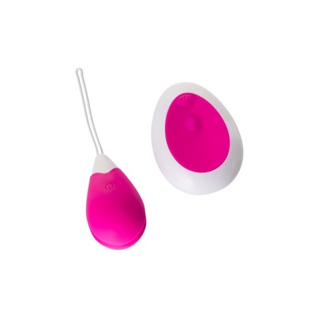 Toyfa A-Toys Eggo Vibroyaitzo, remote control, silicone, pink-white color, 6 cm-2