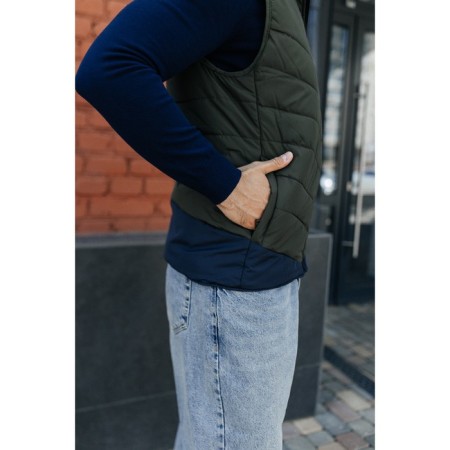 Male ise vest, size 48, khaki color-8