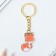 A keychain for children's, metal "Fox", 2.2 x 4 cm