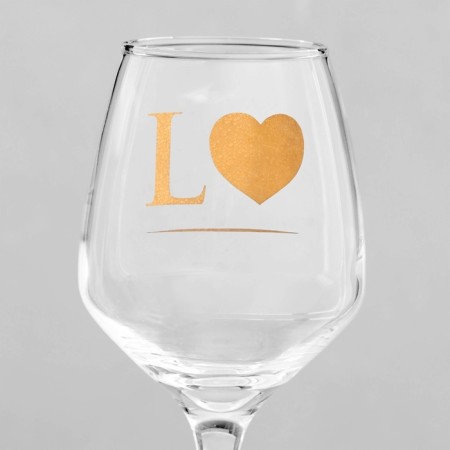 Set of glasses for wine "Love" 350 ml, 2 pieces-3