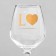 Set of glasses for wine "Love" 350 ml, 2 pieces