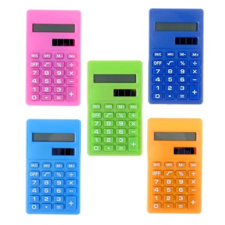 Pocket calculator 08-bit, works from battery, mix