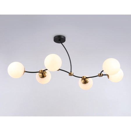 Suspended Ambrella Light, Modern, TR2555, 6HE27, Black color, bronze-3