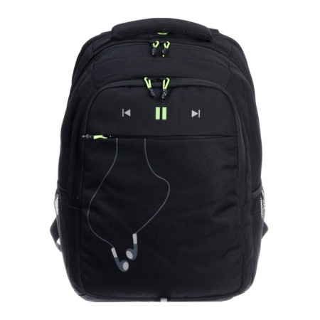 Youth backpack 42 x 31 x 22 cm, Grizzly, ergonomic back, laptop department, black-2