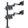 Kromax Office-4 bracket, for 4 monitors, inclined-vatar, 15 "-32", up to 4x8 kg, black