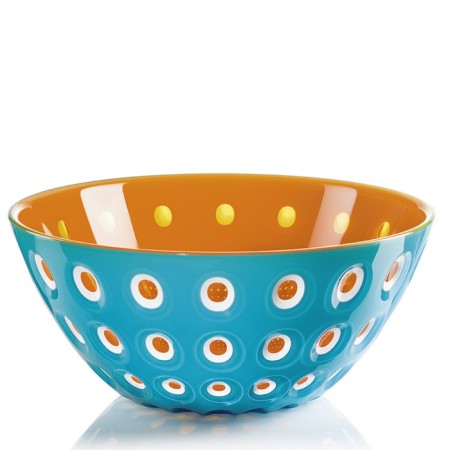 Guzzini le murrine salad bowl, d = 25 cm, turquoise color