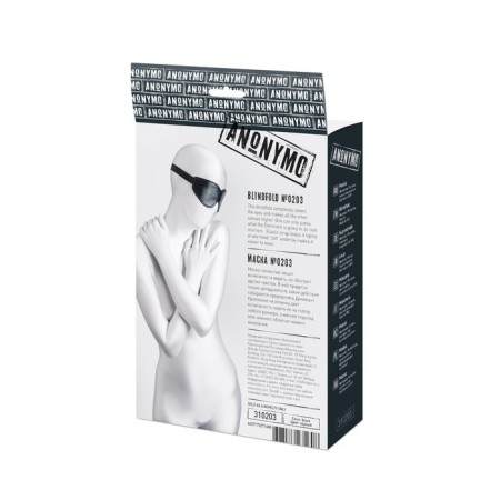 Anonymo mask, PU Skin, 26.5 cm, black color-7