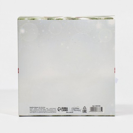 New Year's folding box "New Year's photo", 16 x 16 x 6 cm, New Year-6