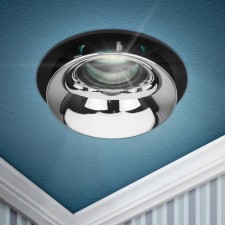 Lamp Built -in era KL 103, IP20, 12W, 82x51 mm, black/chrome color