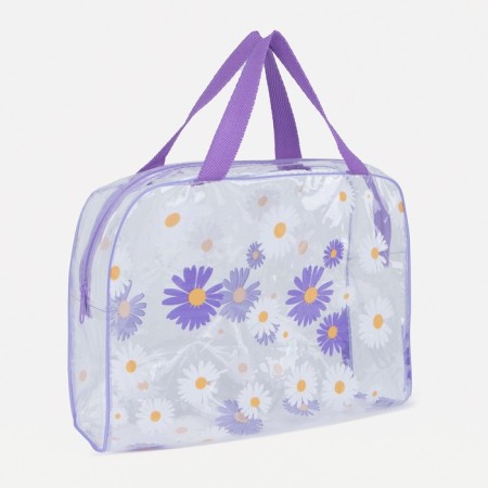 Lightning cosmetic bag, lilac color