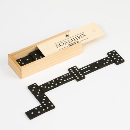 Domino "Great Victories", 28 pcs, 15 x 5 x 3 cm, knuckles 4 x 2 cm