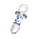 Anal plug Sexus Glass, glass, transparent, 14 cm, d = 3.5 cm