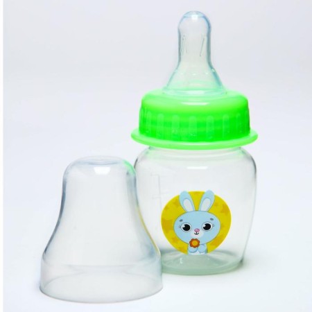 A bottle for feeding "Our Miracle", a classic throat, 60 ml., 0 months, color green-2