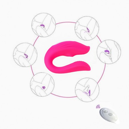 Vibrator for steam, with vacuum-wave stimulation of the clitoris, USB, USB, 10 modes, pink-8
