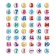 Sugar mini-medalons letters, 65g