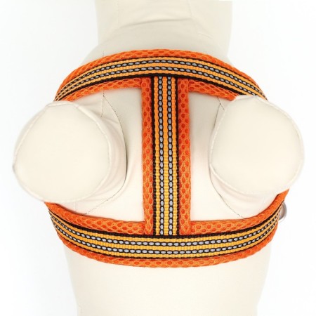 Super-furry harness with reflective firmware, size m, girth 32-63 cm, orange-6