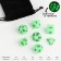A set of cubes for D&D (Dungeons and Dragons, DND), series: D&D, "Shine", 7 pcs, luminous