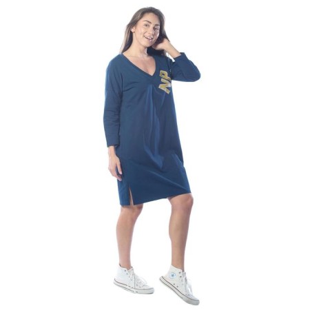 Women's dress, size 48, blue color-1
