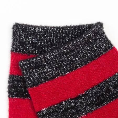 Women's socks, red/black color, rr 23-25 ​​(shoes 36-40)-2
