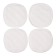 A set of reusable inserts for a bra, 6 layers, 4 pcs., White color