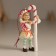 Souvenir Polystone Suspension "New Year's elf with a candy" 5x4.5x11 cm