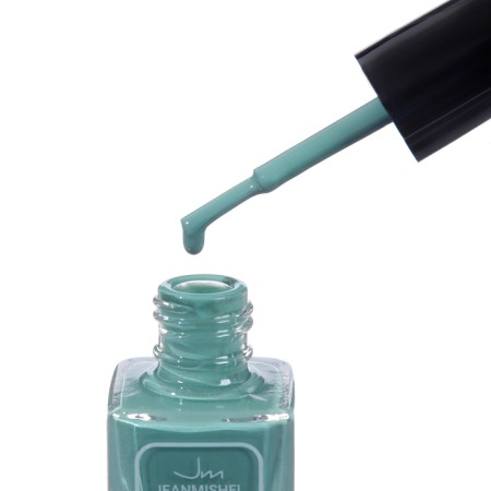 Nail polish with Nude Collection gel effect, tone 370, light opal-green, 12 ml-3