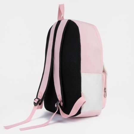 Youth backpack from lightning textiles, 2 pockets, pink color-1