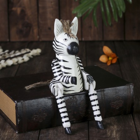 Souvenir "Zebra" hanging paws, wood 4.5x9x25 cm
