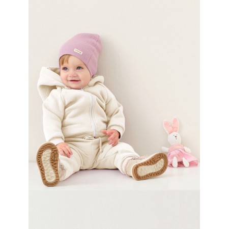 Costume (sweatshirt and trousers) I, Basic Line, height 86-92 cm, Milk color-1