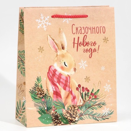 Laminated vertical “Fairytale New Year” laminate, ML 21 x 25 x 8 cm, New Year-3