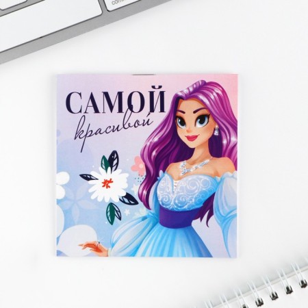 Notepad 10x10 cm, 16 liters of "princesses" mix-1