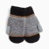 Baby mittens, black/dark gray color, size 16 (8-10 years)