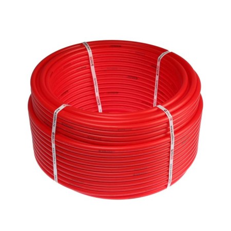 Polyethylene pipe Valfex, PE-RT, D = 16x2 mm, Bay 100 m, for warm floor, red