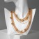 Beads "delight", beads No. 10, 10 threads, color gold, 90 cm