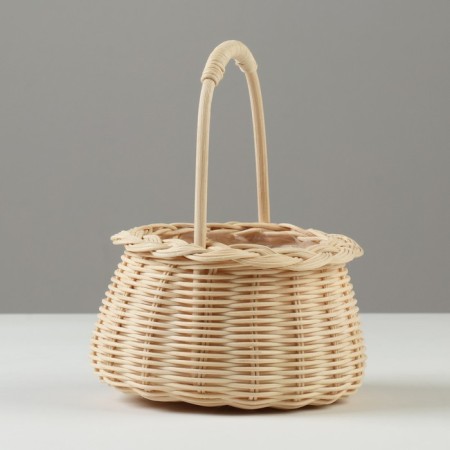 Wicker basket, 15.5 x 8/19.5 cm, rattan-2