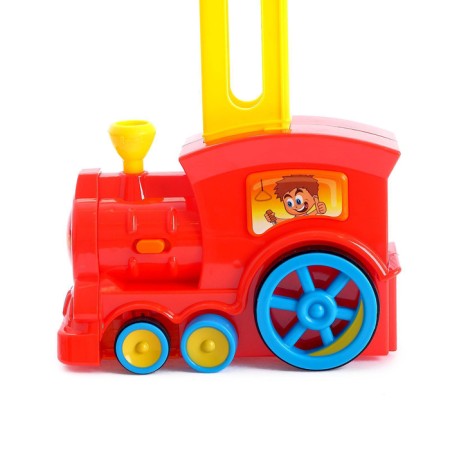 Domino steam locomotive, works on batteries, lighting effects, mix-8