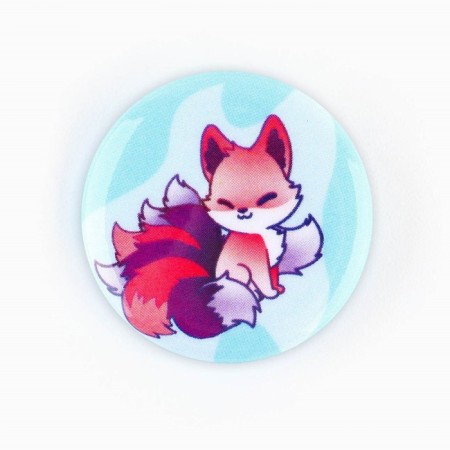 Metal icon, sunset "Cute anime", d = 2.5 cm, mix-8