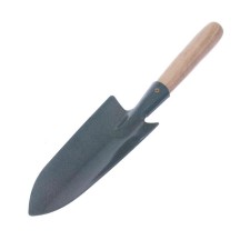 Supplostering scoop, length 35 cm, elongated, wooden handle, color mix