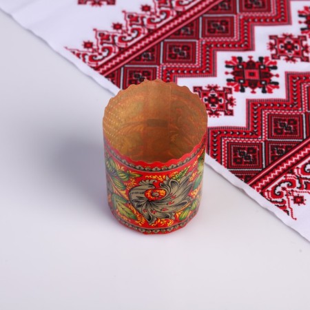 Paper form for cake "Khokhlom Mix" 70 x 85 mm-1