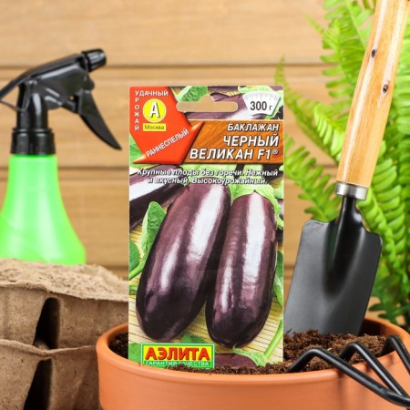 Eggplant seeds "Black giant" F1, 0.2 g